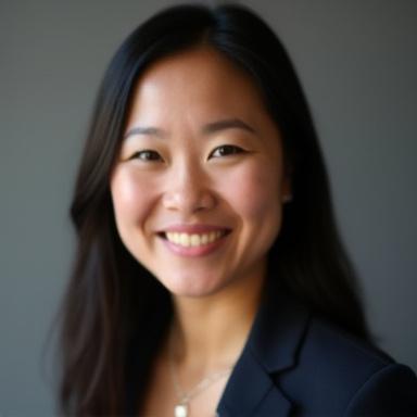 Professional headshot of Sarah Chen, an English tutor